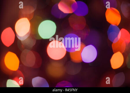 Retro blur light disco party bokeh background Stock Photo