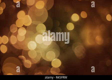 Blur light gold glitter bokeh background event Stock Photo