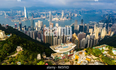 The Peak Tower, Victoria Peak, overlooking Hong Kong