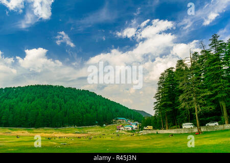 Khajjiar Lake- The 'mini' Switzerland of India Stock Photo