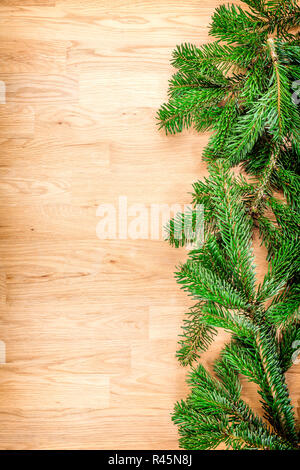 branches on wooden background Stock Photo