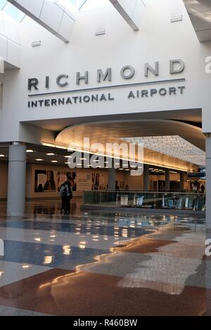 Interior view of Richmond International Airport in Richmond, Virginia ...