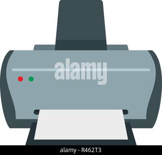Simple printer icon. Flat illustration of simple printer vector icon for web isolated on white Stock Vector