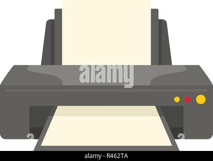 Jet printer icon. Flat illustration of jet printer vector icon for web isolated on white Stock Vector
