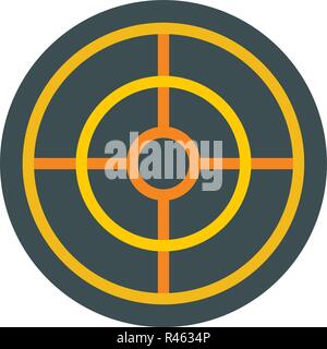 Arch target icon. Flat illustration of arch target vector icon for web isolated on white Stock Vector