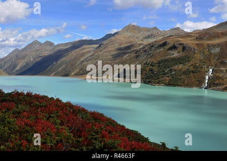 Austria The Silvretta Lake And Dam In The Montafon Vorarlberg Is