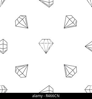 Diamond stone pattern seamless vector repeat geometric for any web design Stock Vector
