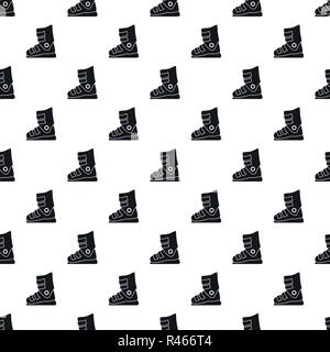 Ski boots pattern seamless vector repeat geometric for any web design Stock Vector