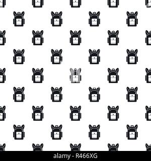 Backpack pattern seamless vector repeat geometric for any web design Stock Vector