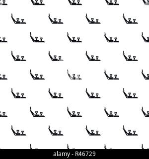 Hiking shoe equipment pattern seamless vector repeat geometric for any web design Stock Vector
