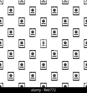 Fingerprint password pattern seamless vector repeat geometric for any web design Stock Vector