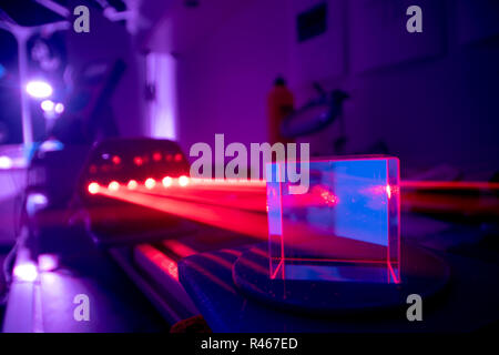beam, research, experiment, science, laser, physics, lab, laboratory, light, university, optics, optical, energy, test, equipment, study, scientific,  Stock Photo