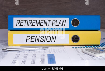 Retirement Plan and Pension Stock Photo