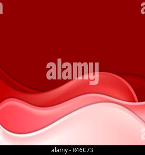 Red elegant waves backdrop Stock Photo