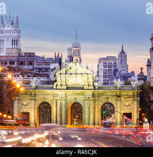 Puerta de Alcala, Madrid, Spain Stock Photo