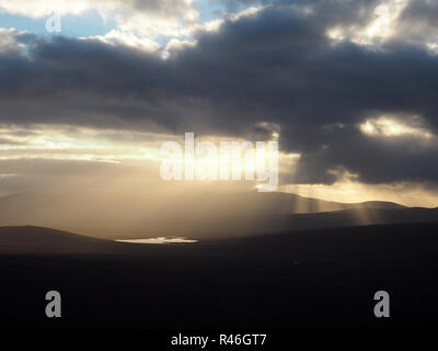 View from Feinne-bheinn mhor, northern Scotland Stock Photo