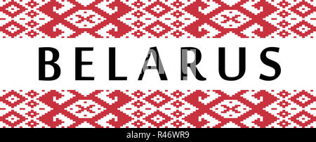 belarus country symbol name Stock Photo