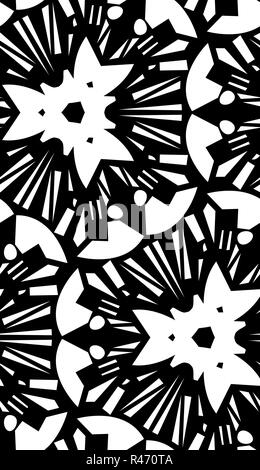 White Starburst Repeating Pattern Stock Photo