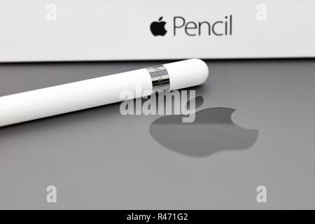 Apple Pencil Stock Photo