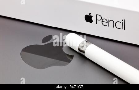 Apple Pencil Stock Photo