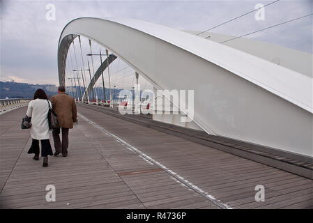 Confluence Museum district, Lyon, France Stock Photo