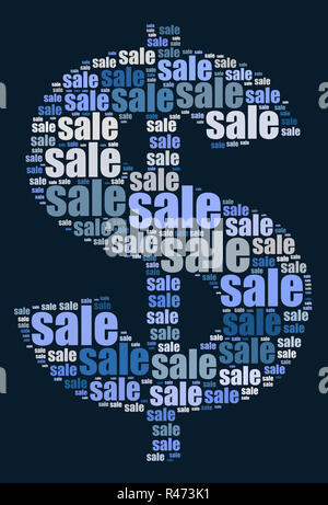 Sale word cloud concept Stock Photo