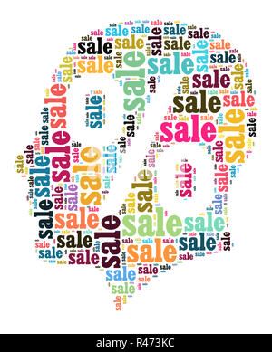 Sale word cloud concept Stock Photo