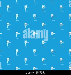 Angular line football pattern vector seamless blue Stock Vector