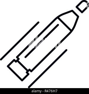 Welder piece icon, outline style Stock Vector