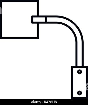 Welding metal icon, outline style Stock Vector