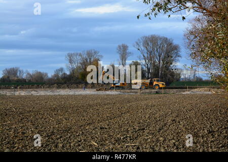 extension stretch in the district rheinzabern Stock Photo