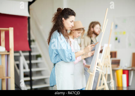 Students at lesson Stock Photo