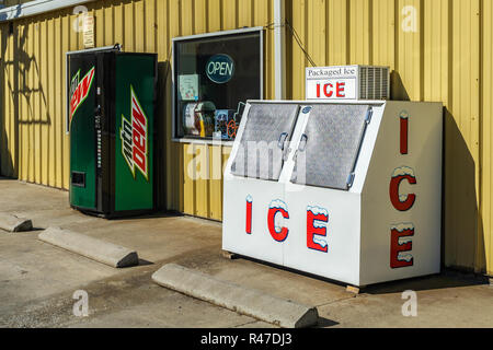 gas station ice freezer