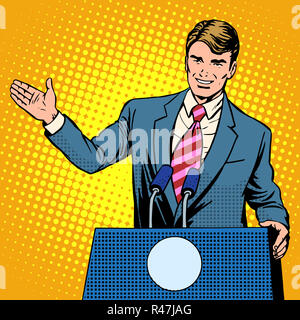 Policy candidate in the elections Stock Photo