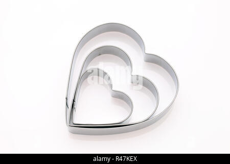 heart shaped cookie cutter Stock Photo