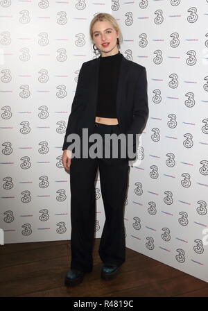 Portr8’s Three Mobiles VIP Gallery Launch at Three Mobile Pop-Up Gallery, Soho Square, London  Featuring: Anaïs Gallagher Where: London, United Kingdom When: 25 Oct 2018 Credit: WENN.com Stock Photo