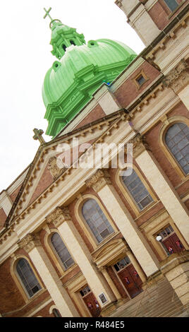 The Immaculate Heart of Mary Church, located in Pittsburgh, Pennsylvania's Polish Hill section, is one of the city’s oldest churches. Stock Photo