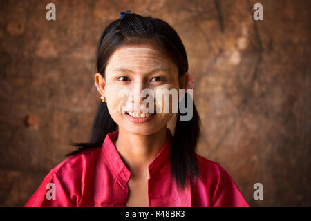 Young Myanmar girl Stock Photo