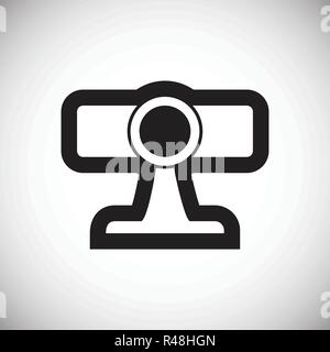 Digital projector on white background for graphic and web design, Modern simple vector sign. Internet concept. Trendy symbol for website design web button or mobile app. Stock Vector