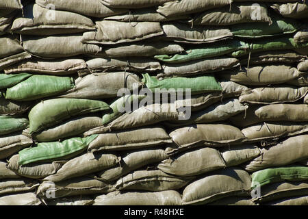 sandbags Stock Photo