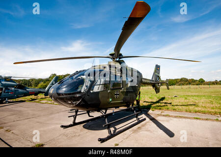 German Army EC135 SHS Basic Training Helicopter on NATO Air show in Ostrava Mosnov airport Stock Photo