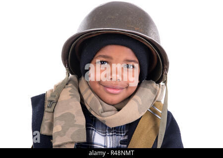 Boy soldier Stock Photo