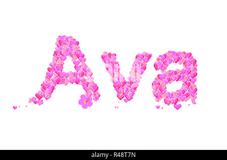 ava girl name Stock Photo - Alamy