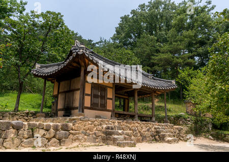traditional Korean garden Stock Photo