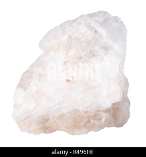 Baryte (barite) mineral stone isolated on white Stock Photo