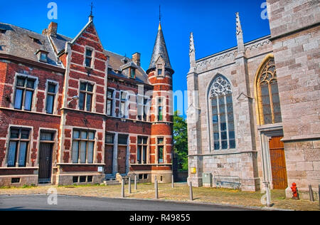 Saint Martin Collegiate church in Liege, Belgium, Benelux, HDR Stock Photo