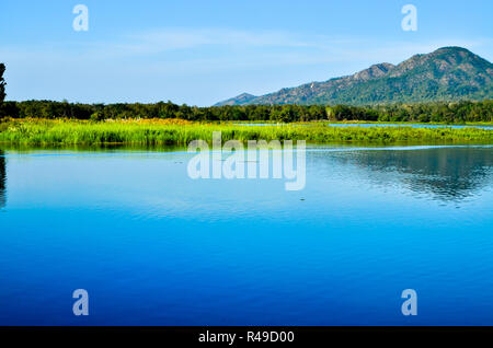 Reservoir in Lampang, Thailand. Stock Photo