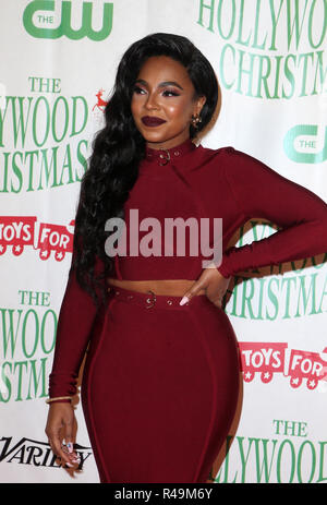 Hollywood, CA, USA. 25th Nov, 2018. 25 November 2018- Hollywood, Ashanti, The 87th Annual Hollywood Christmas Parade, held at Hollywood BLVD. Photo Credit: Faye Sadou/AdMedia Credit: Faye Sadou/AdMedia/ZUMA Wire/Alamy Live News Stock Photo