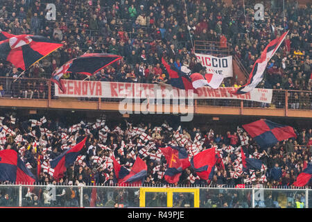 Genoa, Italy. 25th Nov, 2018. Supporters (Genoa)  during the Italian 'Serie A' match between Genoa 1-1 Sampdoria at Luigi Ferraris Stadium on November 25 , 2018 in Genova, Italy. (Photo by Maurizio Borsari/AFLO) Stock Photo