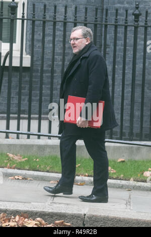 London, UK. 26th Nov, 2018. David Mundell, Secretary of State for Scotland arrives at Downing Street Credit: amer ghazzal/Alamy Live News Stock Photo